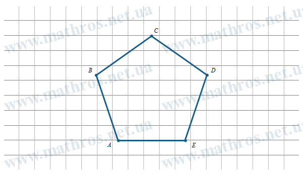 Image: ABCDE — a regular pentagon
