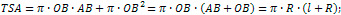 total surface area of a cone formula