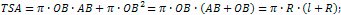 total surface area of a cone formula