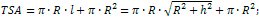 total surface area of a cone formula