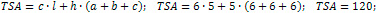 surface area of a triangular prism is 120 cm²