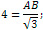 substitute R=4