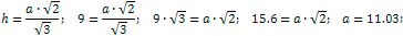 the sides of a regular triangular pyramid are equal to 11.03 cm