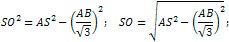 height of a regular triangular pyramid formula