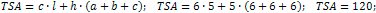 surface area of a triangular prism is 120 cm²