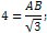substitute R=4