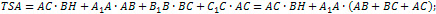 formula for surface area of a triangular prism