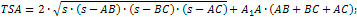 formula for surface area of a triangular prism