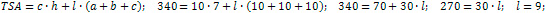 the height of the prism is 9 cm