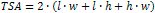 rectangular parallelepiped surface area formula