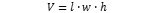 rectangular parallelepiped volume formula