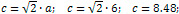 the face diagonal of a cube is 8.48 cm