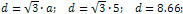 the body diagonal of a cube is 8.66 cm