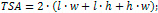 surface area of parallelepiped formula
