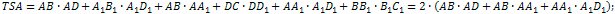 surface area of parallelepiped formula