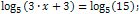 logarithmic equation