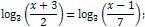 logarithmic equation