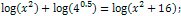 logarithmic equation
