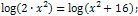 logarithmic equation