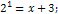 exponential equation