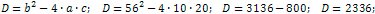 discriminant of a quadratic equation