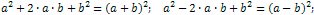 perfect square trinomial formula