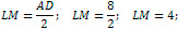 segment LM is 4 cm