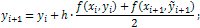 modified euler's-cauchy method formula