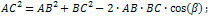 diagonal of a parallelogram formula
