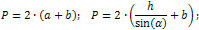perimeter of a parallelogram formula