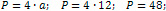 perimeter of a rhombus is 48 cm