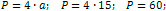 perimeter of a rhombus is 60 cm