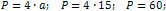 perimeter of a rhombus is 60 cm