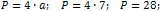 perimeter of a rhombus is 28 cm
