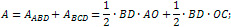 how to find the area of a rhombus with diagonals