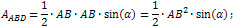 formula for area of a triangles