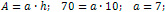 side length of a rhombus is 7 cm