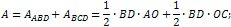 how to find the area of a rhombus with diagonals