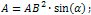 formula for area of a rhombus