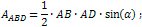 formula for area of a triangles