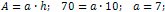 side length of a rhombus is 7 cm
