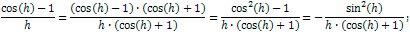 Derivative of cosine proof