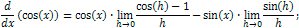 Derivative of cosine proof
