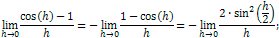 Derivative of cosine proof