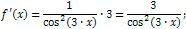 Derivative of tangent examples