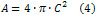 Area of a circle using circumference