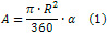 Formula for area of a sector of a circle