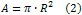 Area of a circle formula
