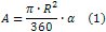 Formula for area of a sector of a circle