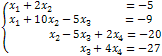 Система рівнянь з трьохдіагональною матрицею